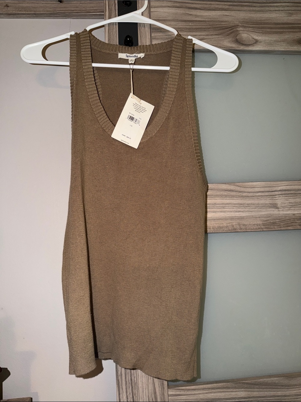 Splendid Tan Ribbed Tank - Picture 5 of 5